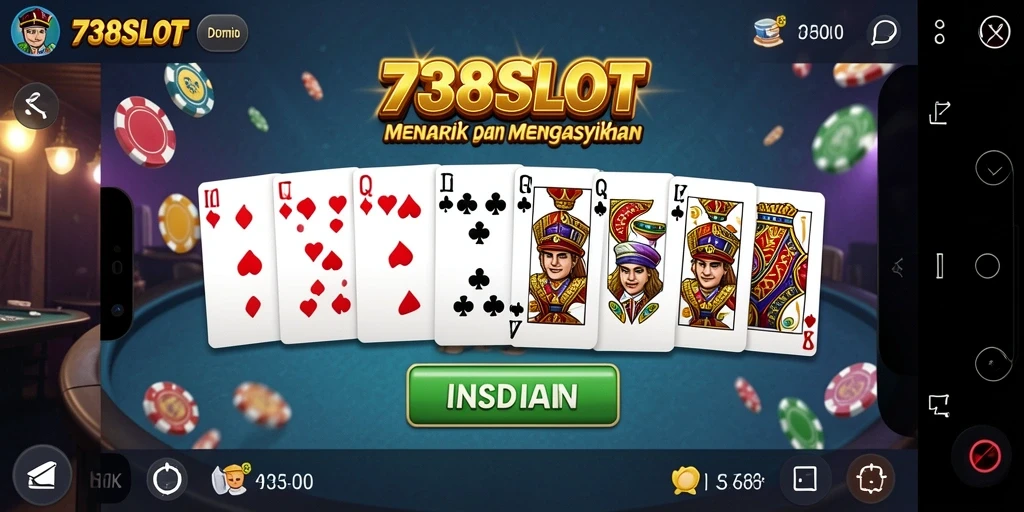 Screenshot menampilkan gameplay seru dan interaktif dalam 738SLOT.