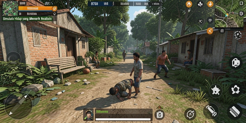 Tampilan screenshot 8768 yang menggambarkan gameplay simulasi yang menarik.
