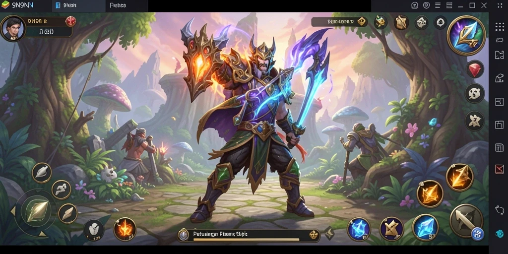 Tampilan gameplay menakjubkan di dunia RPG penuh petualangan.
