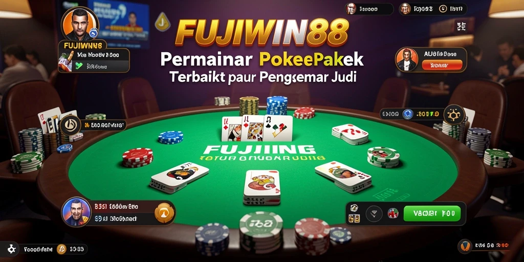 Tampilan gameplay seru di FUJIWIN88 saat bermain Poker.