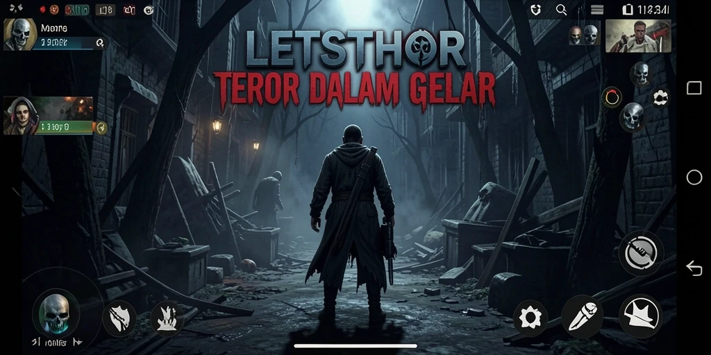Screenshot utama LETSTHOR menampilkan gameplay yang mencekam dan menakutkan.