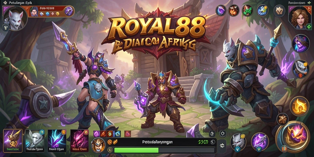 Tampilan gameplay dinamis dan menantang di ROYAL88.