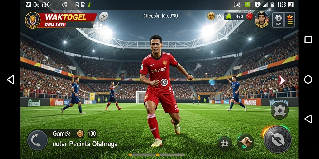 Tampilan menarik dari gameplay WAKTOGEL yang penuh aksi olahraga.