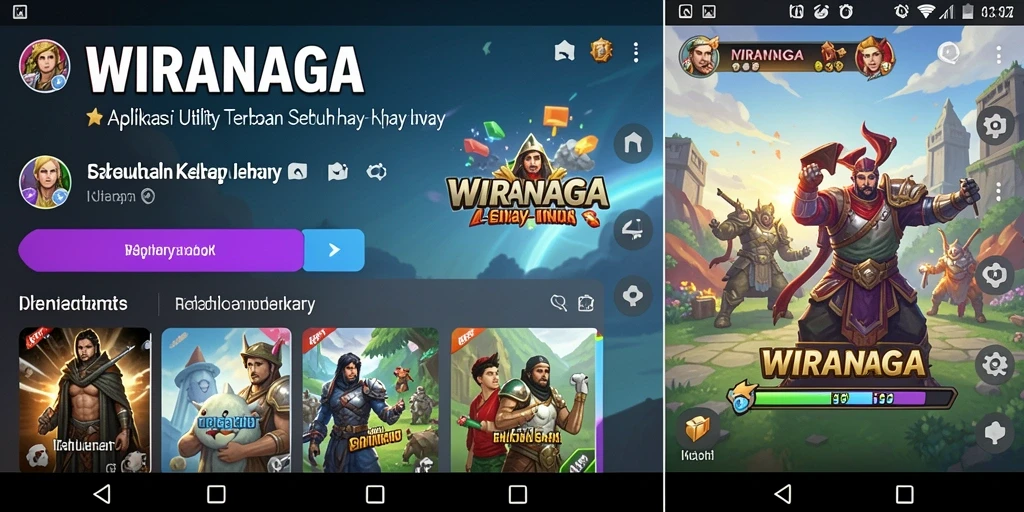 Tampilan antarmuka WIRANAGA yang sederhana dan fungsional.