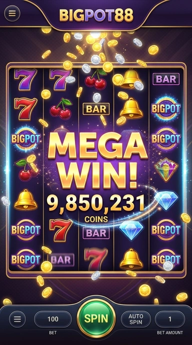 Antarmuka pengguna yang mudah dinavigasi di bigpot88.